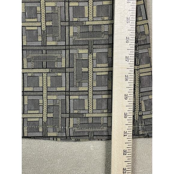 Alice Olivia Pants Womens 4 Gold Flare Leg Mid Rise Regular Fit Stretch Designer - Picture 7 of 13